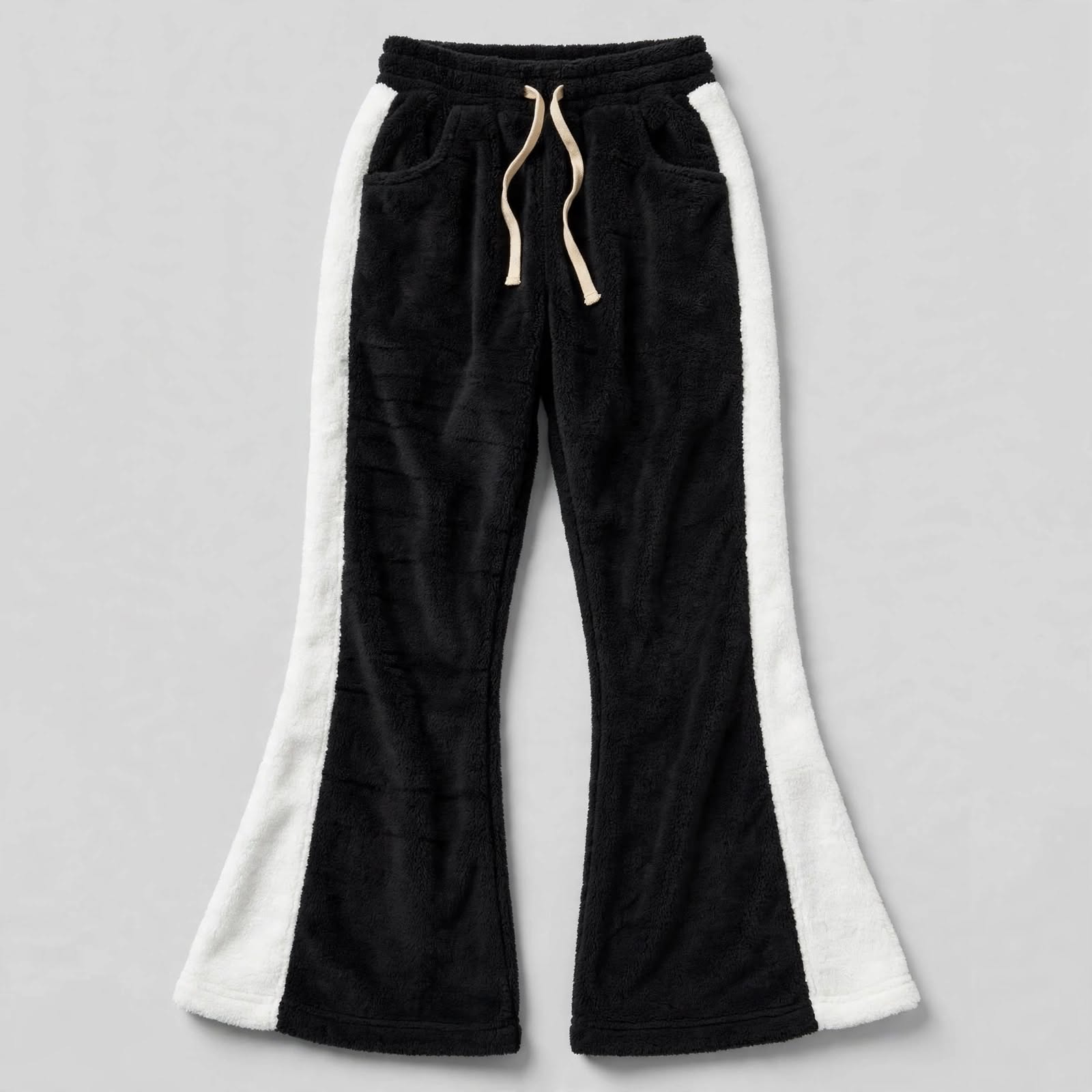 Oversized Terry Fleece Flared Pants